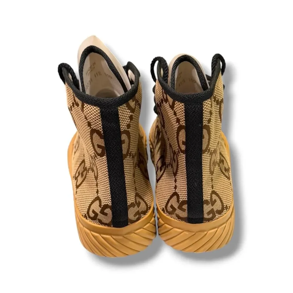 BNWT Gucci GG Monogram Maxi High-Top Sneakers ‘Caramel’ | Size 11.5G (12-13US)